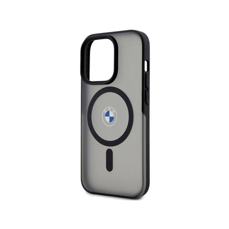 BMW Signature MagSafe - Etui iPhone 14 Pro (czarny) (BMHMP14LDSLK)