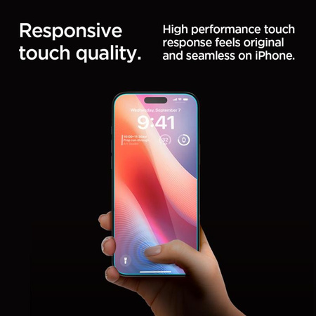 Spigen GLAS.TR EZ FIT Privacy 2-Pack - Szkło hartowane z filtrem prywatyzującym do iPhone 16 Pro 2 szt (AGL07929)