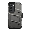 ZIZO BOLT Series - Pancerne etui Samsung Galaxy S23 ze szkłem 9H na ekran + uchwyt z podstawką (szary) (BOLT-SAMGS23-MGRBK)