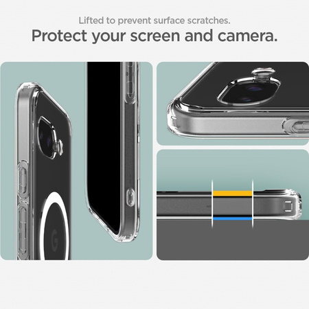 Spigen Ultra Hybrid Mag MagSafe - Etui do Google Pixel 9a (Biały) (ACS09043)