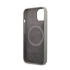 Guess Silicone Logo Plate MagSafe - Etui iPhone 13 (szary) (GUHMP13MSPLG)