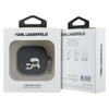 Karl Lagerfeld Silicone Karl & Choupette Head 3D - Etui AirPods 4 (czarny) (KLA4RUNKCHK)