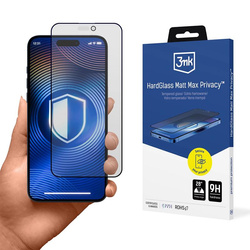 3mk Matowe szkło hartowane z filtrem prywatyzującym do iPhone 16 Pro