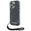 Karl Lagerfeld Zebra With Cord - Etui iPhone 16 Pro (fioletowy) (KLHCP16LHZBPKCCU)
