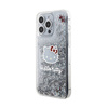 Hello Kitty Liquid Glitter Charms Kitty Head - Etui iPhone 15 Pro Max (srebrny) (HKHCP15XLIKHET)