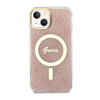 Guess 4G MagSafe - Etui iPhone 14 Plus (Różowy) (GUHMP14MH4STP)