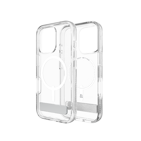 ZAGG Crystal Palace Snap Kickstand - obudowa ochronna z podstawką do iPhone 16 Pro kompatybilna z MagSafe (clear) (702315048)