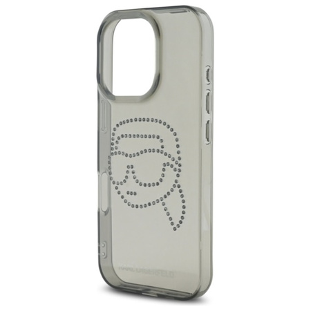 Karl Lagerfeld IML Rhinestones Karl Head - Etui do iPhone 16 Pro Max (czarny) (KLHCP16XHKHDCELK)