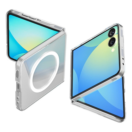 Spigen Airskin Mag MagSafe - Etui do Samsung Galaxy Z Flip 7 (Clear/White) (ACS09556)