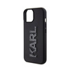 Karl Lagerfeld 3D Rubber Glitter Logo - Etui iPhone 15 (czarny) (KLHCP15S3DMBKCK)