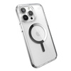 Speck Presidio Perfect-Clear MagSafe - Etui iPhone 15 Pro Max (Clear / Chrome Finish / Serene Silver) (150571-3240)