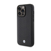 BMW Leather Diamond Pattern - Etui iPhone 15 Pro (czarny) (BMHCP15L22RFGK)