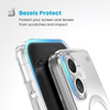 Speck Presidio Perfect-Clear ClickLock & MagSafe - Etui iPhone 16 (Clear / Chrome Finish / Serene Silver) (150691-3199)