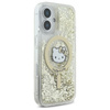 Hello Kitty Liquid Glitter Fever MagSafe - Etui iPhone 16 (biały / złoty) (HKHMP16SLGDIH)