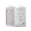 Guess 4G Metal Gold Logo - Etui iPhone 15 Pro Max (różowy) (GUHCP15XG4GFPI)
