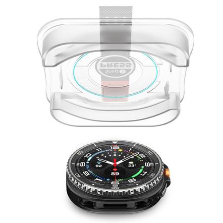 Spigen GLAS.TR EZ FIT 2-Pack - Szkło hartowane do Samsung Galaxy Watch 8 Classic 46 mm (2 szt) (AGL09877)