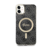 Guess 4G MagSafe - Etui iPhone 11 (Czarny) (GUHMN61H4STK)