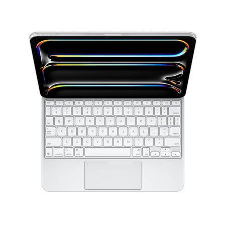 Apple klawiatura Magic Keyboard do iPad Pro 11 cali M4 - angielski US - biały (MWR03LB/A)