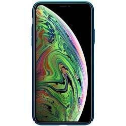 Nillkin Super Frosted Shield - Etui Apple iPhone 11 Pro Max z wycięciem na logo (Peacock Blue) (IP65-86606)