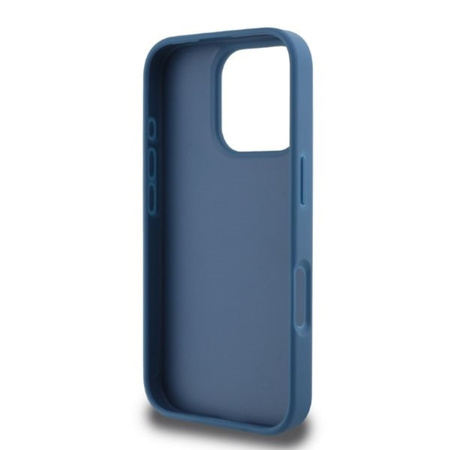 Guess 4G Bottom Stripe - Etui iPhone 16 Pro Max (niebieski) (GUHCP16XG4GLBL)