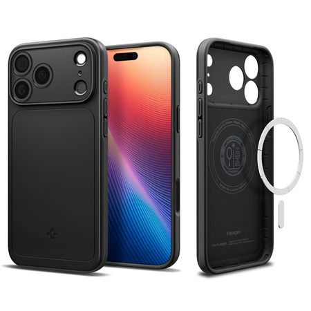 Spigen Thin Fit Mag MagSafe - Etui do iPhone 17 Pro (Black) (ACS10339)