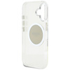 Guess IML Metal Colored Circle Classic Logo MagSafe - Etui do iPhone 16 (szary) (GUHMP16SHTDRCEDG)