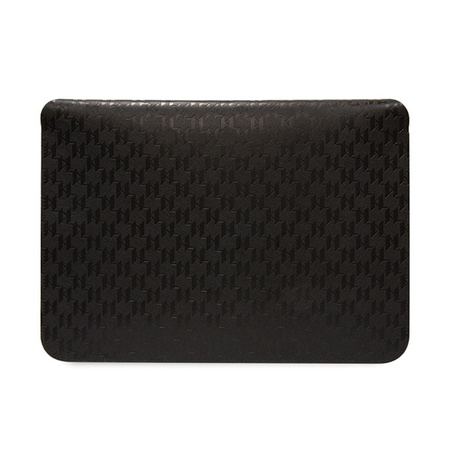 Karl Lagerfeld Saffiano Monogram Plaque Sleeve - Etui na notebook 14" (Czarny) (KLCS14SAKLHPK)