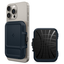 Spigen Lock Fit MagSafe - Portfel magnetyczny (Metal Slate) (AFA08526)