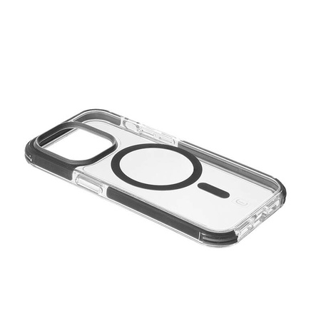 Cellularline Tetra Force Strong Guard Mag - Etui iPhone 15 Pro MagSafe z powłoką MICROBAN (przezroczysty) (TETRACMAGIPH15PROT)