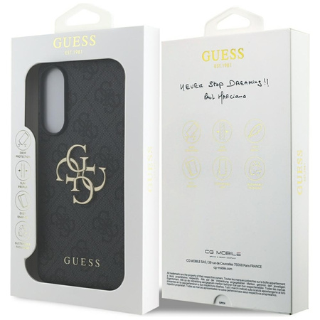 Guess Big 4G Logo Classic Logo - Etui do Samsung Galaxy S25 Edge (czarny) (GUHCS25E4GMGGR)