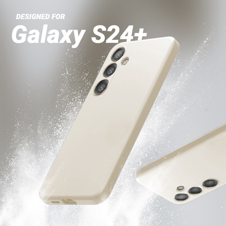 Crong Color Cover - Etui Samsung Galaxy S24+ (beżowy) (CRGCOLRSGS24PCRM)