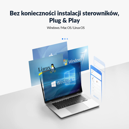 Orico Hub USB-A 4 porty USB-A 3.0 5Gbps czarny (PAPW4A-U3-015-BK-BP)