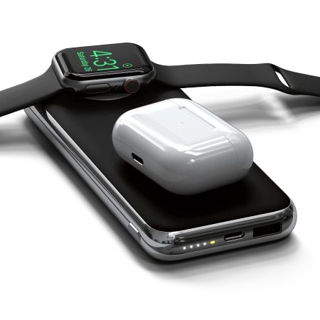 Satechi Quatro Wireless Powerbank QI - bezprzewowody powerbank czarny (ST-UC10WPBM)
