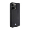 BMW Leather Diamond Pattern - Etui iPhone 15 Pro Max (czarny) (BMHCP15X22RFGK)