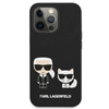 Karl Lagerfeld Slilicone Karl & Choupette - Etui iPhone 13 Pro (czarny) (KLHCP13LSSKCK)