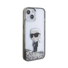 Karl Lagerfeld Liquid Glitter Ikonik - Etui iPhone 15 (przezroczysty) (KLHCP15SLKKNSK)