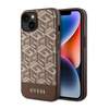 Guess GCube Stripes MagSafe - Etui iPhone 14 Plus (Brązowy) (GUHMP14MHGCFSEW)