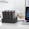 Orico Stacja klonująca 4*SATA 3,5" 2,5" SSD HDD USB-B 5Gbps (6648US3-C-V1-EU-BK)