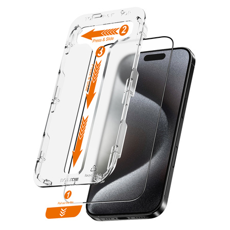 Crong EasyShield 2-Pack - Szkło hartowane iPhone 16 Pro Max (2 sztuki) (CRGES2PIP1669P)