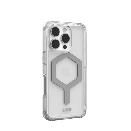 UAG Plyo Magsafe - obudowa ochronna do iPhone'a 16 Pro kompatybilna z MagSafe przeźroczysta/srebrna (114480114333)