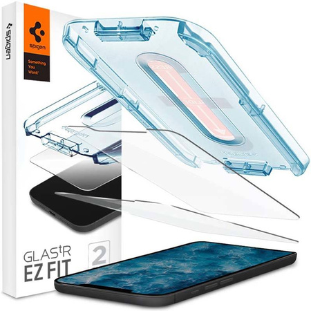 Spigen Glas.TR EZ Fit 2-Pack - Szkło hartowane do iPhone 12 / iPhone 12 Pro 2 szt (AGL01801)