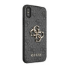 Guess 4G Big Metal Logo - Etui iPhone X (szary) (GUHCPX4GMGGR)