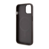 Guess 4G Printed Stripes MagSafe - Etui iPhone 14 (Brązowy) (GUHMP14SP4RPSW)