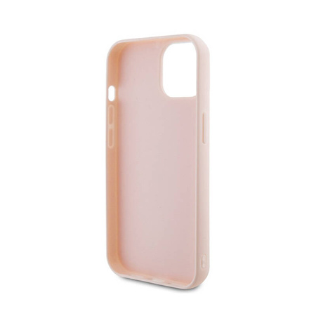 Karl Lagerfeld 3D Rubber Glitter Logo - Etui iPhone 15 Plus (różowy) (KLHCP15M3DMBKCP)