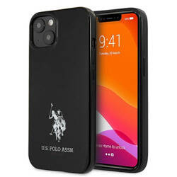 US Polo Assn Horses Logo - Etui iPhone 13 mini (czarny) (USHCP13SUMHK)