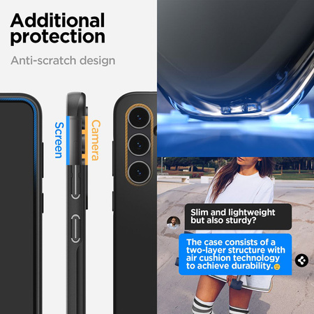 Spigen Thin Fit - Etui do Samsung Galaxy S23 FE (Czarny) (ACS06363)