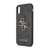 Guess 4G Big Metal Logo - Etui iPhone X (szary) (GUHCPX4GMGGR)