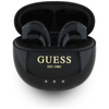 Guess Glossy Effect Egg Shape Printed Classic Logo - Słuchawki Bluetooth TWS + etui ładujące (czarny) (GUTWSOGELEK)