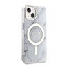 Guess Marble MagSafe - Etui iPhone 14 Plus (Biały) (GUHMP14MPCUMAH)