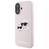 Karl Lagerfeld Silicone Double Heads Print MagSafe - Etui iPhone 16 (różowy) (KLHMP16SSKCHPPLP)